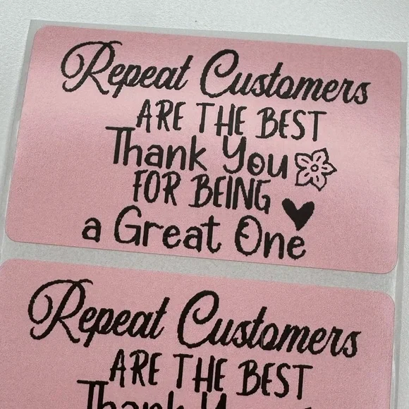 100pcs Repeat CustomersAppreciation Decorative Stickers new - Picture 3 of 13
